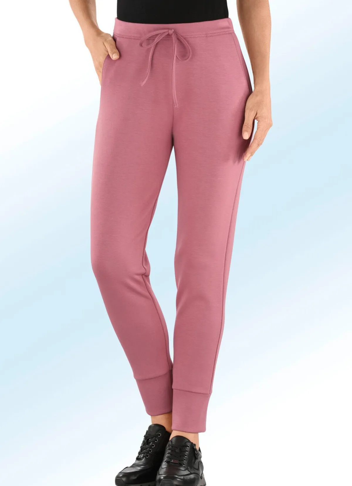 Best KLAUS MODELLE MADE IN GERMANY Jerseyhose im stadttauglichen Joggpant-Style DUNKELROSÉ