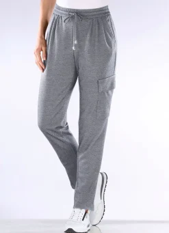 Clearance BADER Jerseyhose im topaktuellen Joggpant-Style HELLGRAU