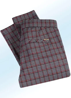 Clearance ASCARI Jerseyhose in aktuellen Karodessinierungen GRAU-SCHWARZ