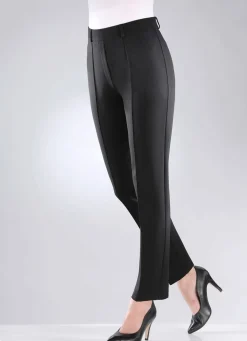 Online KLAUS MODELLE MADE IN GERMANY Jerseyhose mit abgesteppten Biesen SCHWARZ