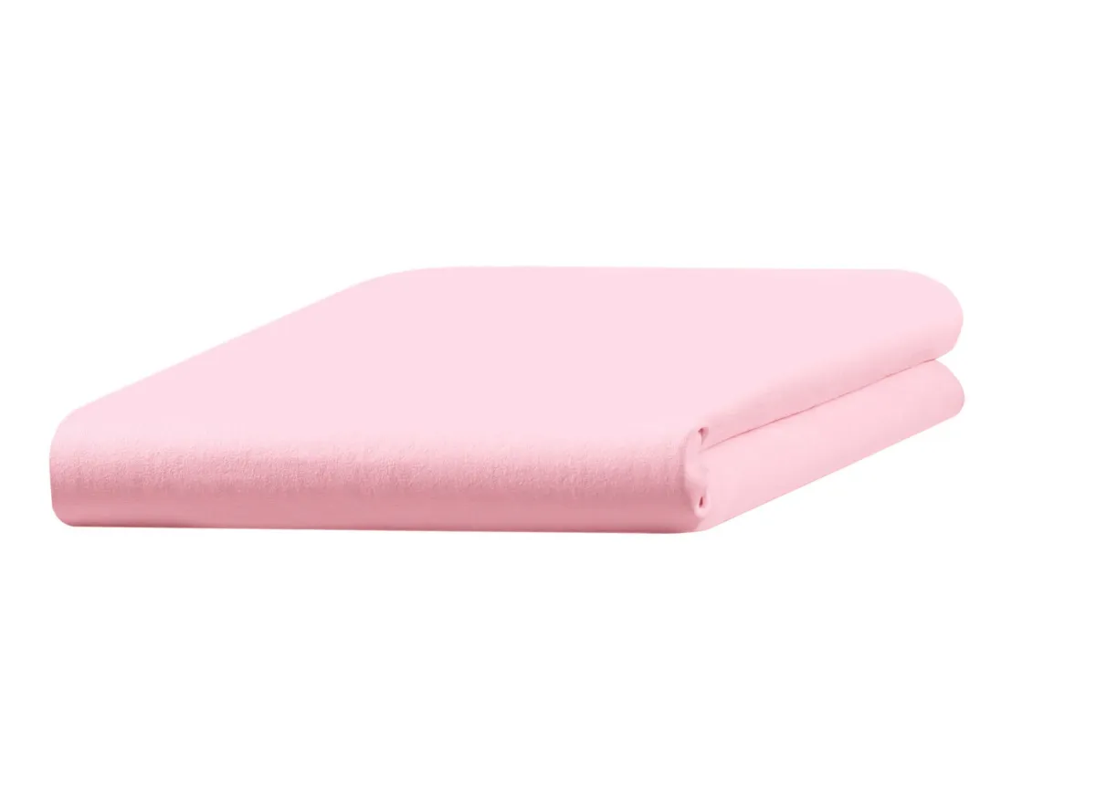 Outlet BADER Jersey Spannbetttuch aus festem Zwirngarn rosé