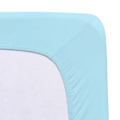 Outlet FLORELLA Jersey-Stretch-Elasthan-Spannbetttücher Excellent von BLAU