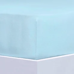 New FLORELLA Jersey-Stretch-Elasthan-Spannbetttücher Deluxe in hochwertiger Qualität BLAU