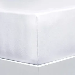 Online FLORELLA Jersey-Stretch-Elasthan-Spannbetttücher Deluxe in hochwertiger Qualität WEISS