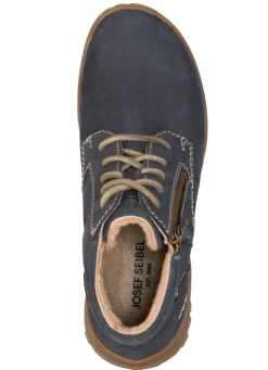 JOSEF SEIBEL , gefütterte Damen-Boots, Winterschuhe, Weite G, mit herausnehmbarem Fußbett MARINE