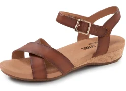 JOSEF SEIBEL , leichte Damen-Sandalen, Weite G, aus Leder CAMEL