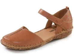 Sale JOSEF SEIBEL , leichte Damen-Sandalen, Weite G, mit Klettverschluss COGNAC