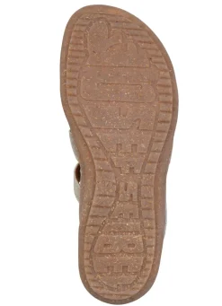 Hot JOSEF SEIBEL , schicke Damen-Sandalen, Weite G, mit Klettverschluss MATTSILBER