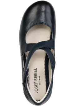 Outlet JOSEF SEIBEL , schicke Damen-Spangenschuhe, Weite G, mit herausnehmbarem Fußbett MARINE