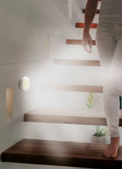 Hot BADER Kabellose LED-Leuchte mit Bewegungssensor WEISS-GELB
