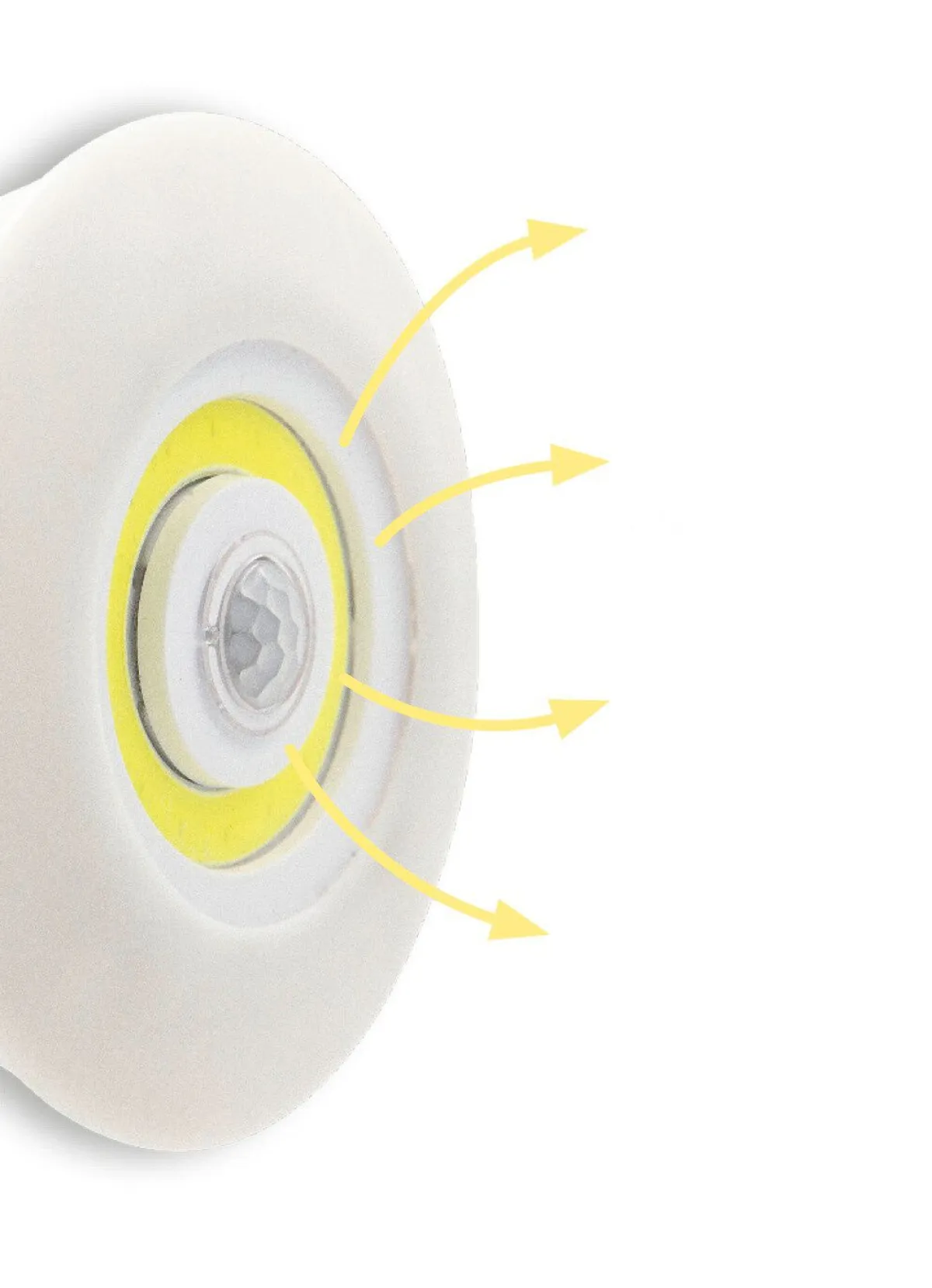 Hot BADER Kabellose LED-Leuchte mit Bewegungssensor WEISS-GELB