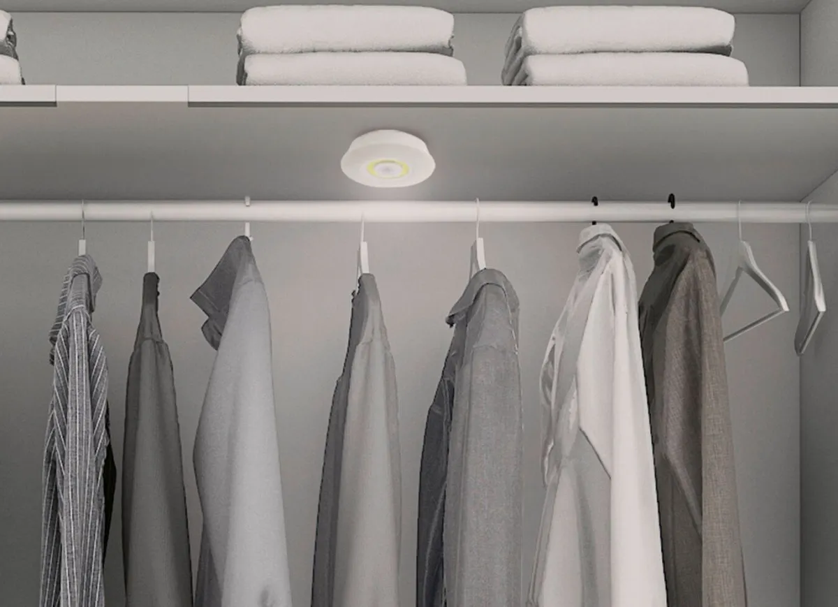 Hot BADER Kabellose LED-Leuchte mit Bewegungssensor WEISS-GELB