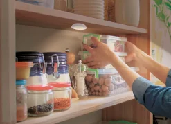 Hot BADER Kabellose LED-Leuchte mit Bewegungssensor WEISS-GELB