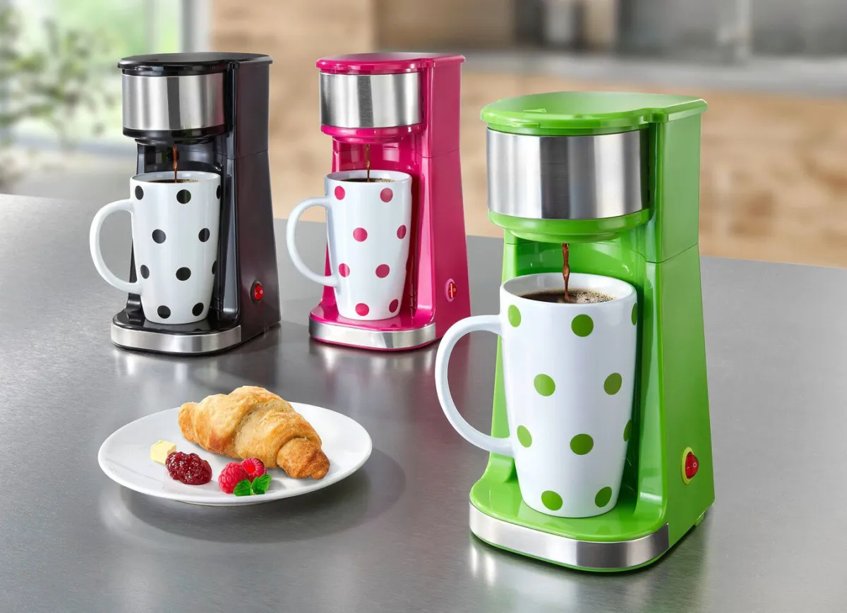 Hot BADER Kaffeemaschine für den schnellen Kaffeegenuss GRÜN