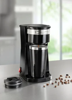 Best BADER Kaffeemaschine Inkl. Thermobecher SCHWARZ