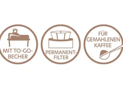 Best BADER Kaffeemaschine Inkl. Thermobecher SCHWARZ
