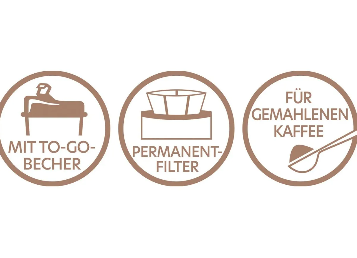 Best BADER Kaffeemaschine Inkl. Thermobecher SCHWARZ