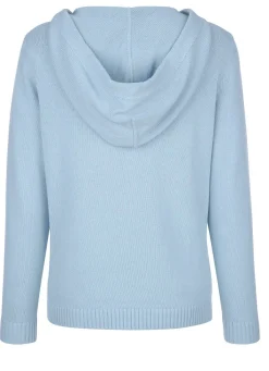 Sale BADER Kapuzenpullover mit Rippenabschlüssen HELLBLAU
