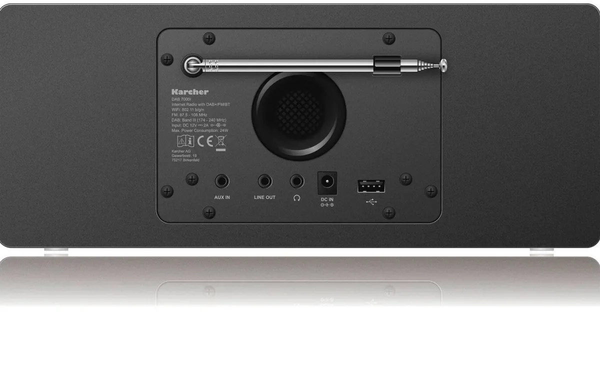 Discount KARCHER "" DAB 7000i Internetradio mit WLAN SCHWARZ