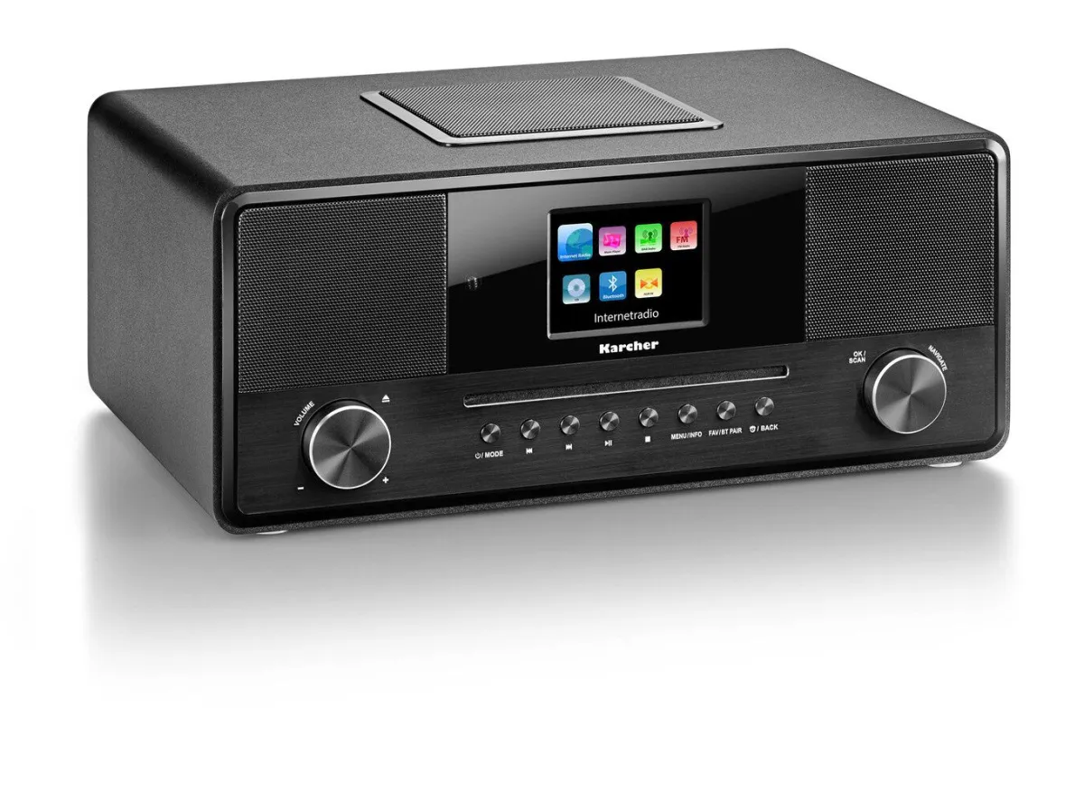 Outlet KARCHER "" Internetradio mit CD-Spieler SCHWARZ