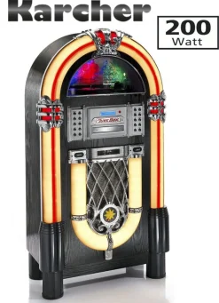 Clearance KARCHER JB6608D Plattenspieler-Jukebox mit DAB+ BUNT