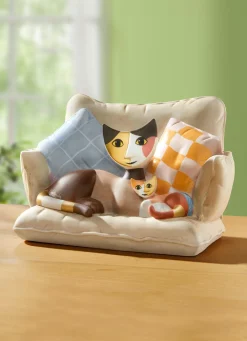 Best GOEBEL Katzenmama auf Sofa aus der Rosina-Wachtmeister-Kollektion BUNT