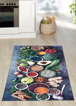 Discount Webana Küchenläufer und Teppiche mit rutschhemmender Rückseite BUNT