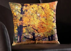 Online BADER Kissenbezüge mit Herbstwald-Motiv, 2er-Set BUNT