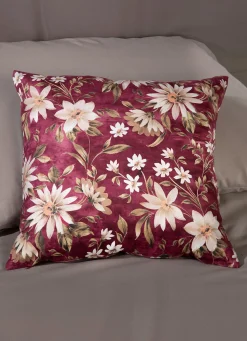 Best BADER Kissenbezug in Samtoptik BORDEAUX-MULTICOLOR