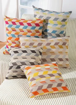 Sale BADER Kissenbezug mit dreidimensionalem Würfel-Dessin MULTICOLOR