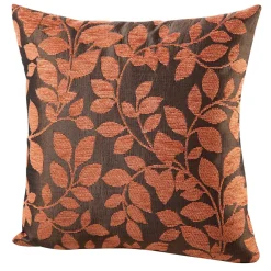 Clearance BADER Kissenbezug mit hübschem Blättermotiv TAUPE-TERRA