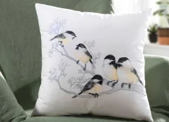 Best BADER Kissenbezug mit Vogel- Motiv BUNT