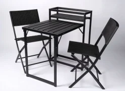 Best BADER Klappbares Balkon-Set SCHWARZ