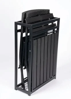 Best BADER Klappbares Balkon-Set SCHWARZ
