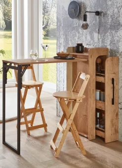 Clearance BADER Klapp-Hocker aus Bambus NATUR