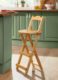 Clearance BADER Klapp-Hocker aus Bambus NATUR
