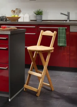 Clearance BADER Klapp-Hocker aus Bambus NATUR