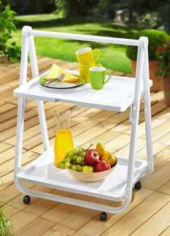 New BADER Klapp-Servierwagen WEISS