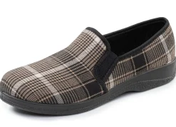 Sale BADER Klassiche Herren-Hausschuhe, mit Gummizug BEIGE