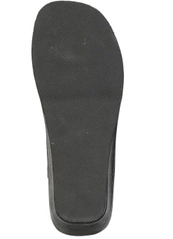 Outlet BADER Klassische Damen-Pantoletten, aus Leder SCHWARZ