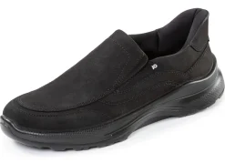 BADER Klassische Herren-Slipper, Weite H, mit herausnehmbarem Fußbett SCHWARZ