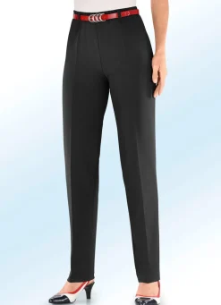 Best KLAUS MODELLE MADE IN GERMANY Klassische Hose SCHWARZ