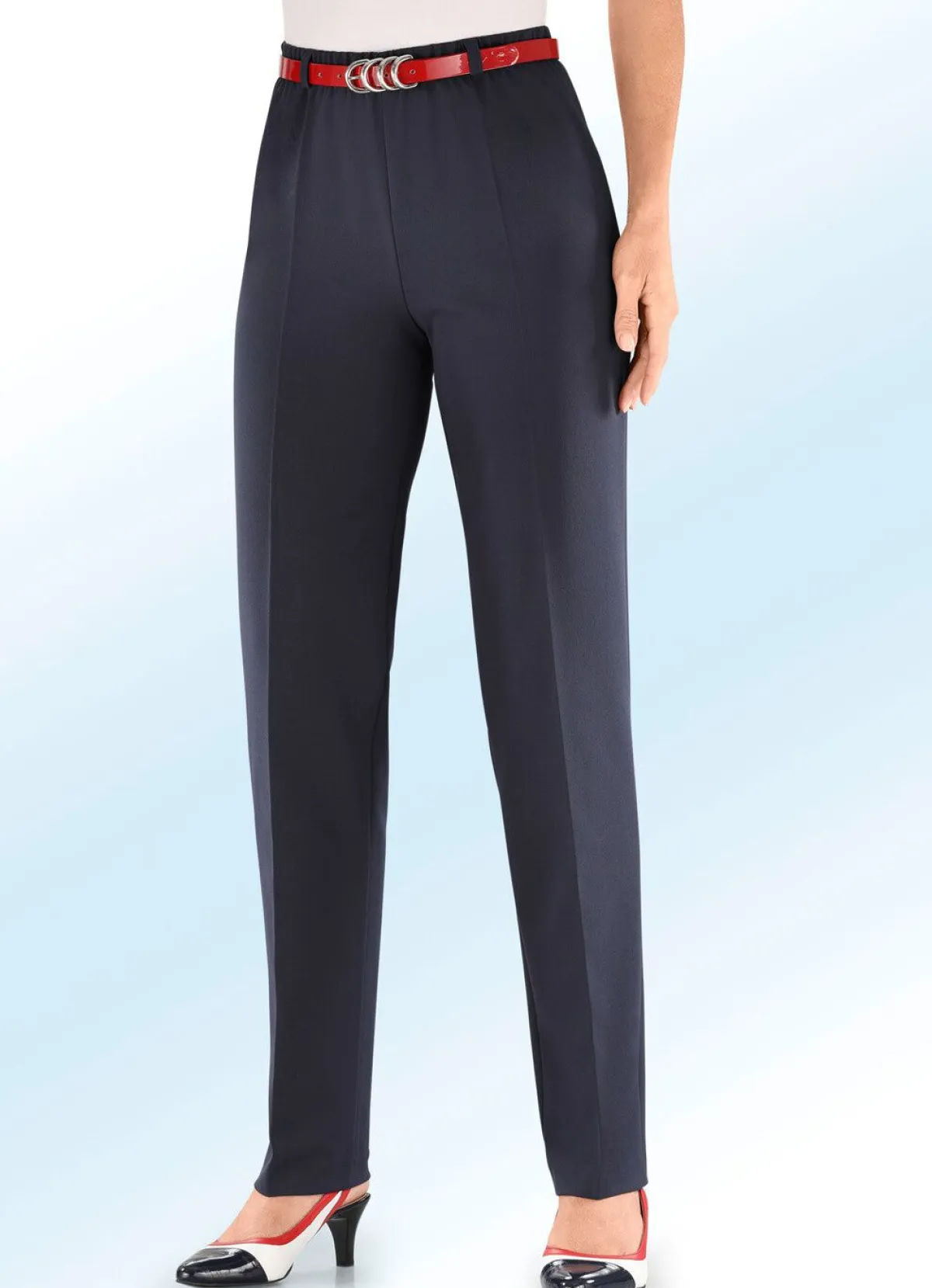 Sale KLAUS MODELLE MADE IN GERMANY Klassische Hose MARINE