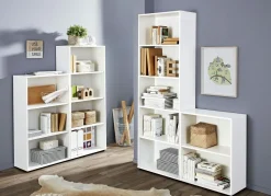 Outlet BADER Klassische Regal-Serie mit Kunststofffüßen WEISS