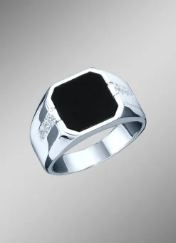Clearance BADER Klassischer Herrenring mit Onyx