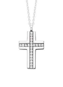 Sale BADER Klassischer Kreuz-Anhänger mit synth. Zirkonia