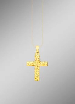 Sale BADER Klassischer Kreuz-Anhänger mit Struktur