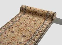 Hot BADER Klassischer Läufer mit hoher Flordichte BEIGE