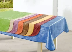 New BADER Klassisch marmorierte Wachstuch-Tischdecke