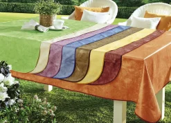 New BADER Klassisch marmorierte Wachstuch-Tischdecke